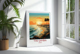 The Gambia Travel Print, Travel Poster of The Gambia , The Gambia Gift, The Gambia Sunset Africa, Africa Art Lovers Gift, Wall Art Print NQ Media Designs