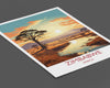 Zimbabwe Travel Poster Wall Art, Travel Poster of Zimbabwe Sunset, Zimbabwe Gift, Zimbabwe Travel Art, Africa Art Lovers Gift,