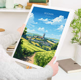 Bodmin Travel Poster, Travel Print of Bodmin, England, Cornwall Art Lovers Gift, Bodmin Gift, Wall Art Print NQ Media Designs
