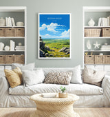 Bodmin Moor Travel Poster, Travel Print of Bodmin Moor, England, Cornwall Art Lovers Gift, Bodmin Moor Gift, Wall Art Print NQ Media Designs