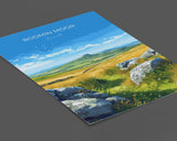 Bodmin Moor Travel Print, Travel Poster of Bodmin Moor, England, Cornwall Art Lovers Gift, Bodmin Moor Gift, Wall Art Print NQ Media Designs