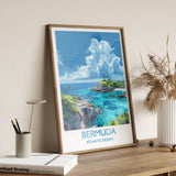 Bermuda Print Wall Art, Travel Poster of Bermuda, Atlantic Ocean, Bermuda Gift, Bermuda Wall Art Lovers, Travel Gift NQ Media Designs