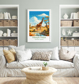 Maasai Mara Travel Poster Wall Art, Travel Print of Maasai Mara, Kenya Gift, Maasai MaraNational Reserve Africa Art Gift NQ Media Designs