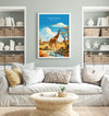 Maasai Mara Travel Poster Wall Art, Travel Print of Maasai Mara, Kenya Gift, Maasai MaraNational Reserve Africa Art Gift