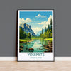 Yosemite Travel Print Wall Art, Travel Poster of Yosemite, National Park Art, Yosemite Gift, Colorado, USA, Travel Wall Art Gift