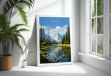 Yosemite Travel Poster Wall Art, Travel Print of Yosemite, National Park Art, Yosemite Gift, Colorado, USA, Travel Wall Art Gift NQ Media Designs