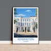 Kensington Travel Poster Wall Art, Travel Print of Kensington, London Poster, Kensington Gift, Kensington Art Lovers Gift, UK Travel Gift NQ Media Designs