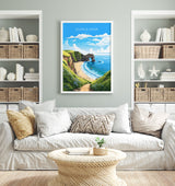 Durdle Door Travel Print, Travel Poster of Durdle Door, England, Dorset Coast Art Lovers Gift, Wall Art Print NQ Media Designs