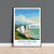Seven Sisters Travel Poster Wall Art, Seven Sisters Travel Print, East Sussex, English Coastal Art, Seven Sisters Gift, Art Lovers Gift