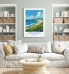 Seven Sisters Travel Print Wall Art, Seven Sisters Travel Poster, East Sussex, English Coastal Art, Seven Sisters Gift, Art Lovers Gift