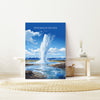 Strokkur Geyser Print Wall Art, Strokkur Geyser Travel Poster, Iceland Wall Art, Strokkur Geyser Art Lovers Gift, Iceland Gift