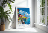 Riva Del Garda Travel Poster Wall Art, Travel Print of Riva Del Garda , Riva Del GardaArt Lovers Gift, Italy, Italian Lakes Art Gift NQ Media Designs