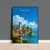 Lake Garda Travel Print Wall Art, Travel Poster of Lake Garda, Lake Garda Art Lovers Gift, Italy, Italian Lakes Art Gift
