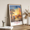Tanzania Travel Poster, Travel Print of Tanzania, TanzaniaGift, Tanzania Sunset Africa, Africa Art Lovers Gift, Wall Art Print