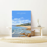 Langland Bay Travel Print Wall Art, Langland Bay Travel Poster, Mumbles Art Gift, Wales, Welsh Art Gift, Wall Art Print NQ Media Designs
