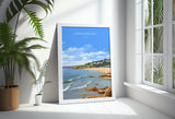 Langland Bay Travel Print Wall Art, Langland Bay Travel Poster, Mumbles Art Gift, Wales, Welsh Art Gift, Wall Art Print NQ Media Designs