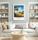 Zimbabwe Travel Poster Wall Art, Travel Poster of Zimbabwe, Zimbabwe Gift, Zimbabwe Travel Art, Africa Art Lovers Gift, NQ Media Designs