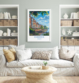 Chiswick Travel Poster Wall Art, Travel Print of Chiswick, London Poster, Chiswick Art Gift, London Art UK Travel Gift NQ Media Designs