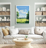 Greenwich Park Travel Poster, Travel Print of GreenwichPark, London Poster, Greenwich Park Art Gift, London Art Lovers UK Travel Gift NQ Media Designs