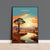 Zimbabwe Travel Poster Wall Art, Travel Poster of Zimbabwe Sunset, Zimbabwe Gift, Zimbabwe Travel Art, Africa Art Lovers Gift