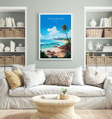 Cayman Islands Travel Poster, Travel Print of Cayman Islands, Caribbean, Cayman Islands Art Lovers Gift, Wall Art Print NQ Media Designs