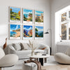 Travel Print Gift Set, 6 Travel Wall Art Prints | City Prints | Adventure Travel Wall Art Gifts | Barcelona, London, New York and many more! NQ Media Designs