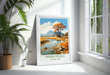 Mana Pools Travel Poster Wall Art, Travel Print of Mana Pools, Zimbabwe Gift, Mana Pools National Park Africa Art Gift NQ Media Designs