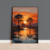 Mana Pools Travel Print Wall Art, Travel Poster of Mana Pools, Zimbabwe Gift, Mana Pools National Park Sunset Africa Art Gift NQ Media Designs