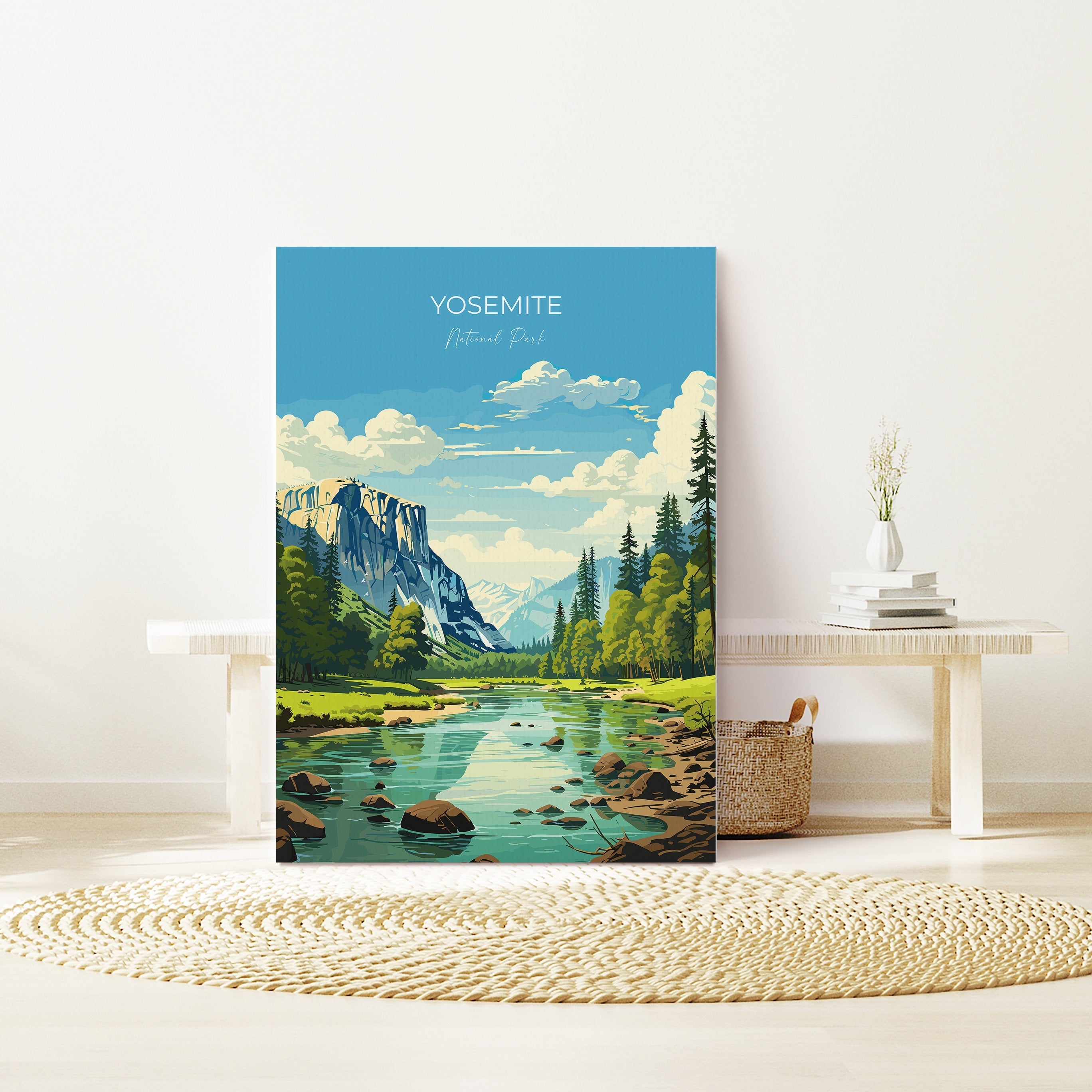 Yosemite Travel Print Wall Art, Travel Poster of Yosemite, National Park Art, Yosemite Gift, Colorado, USA, Travel Wall Art Gift NQ Media Designs