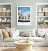 Kensington Travel Poster Wall Art, Travel Print of Kensington, London Poster, Kensington Gift, Kensington Art Lovers Gift, UK Travel Gift NQ Media Designs