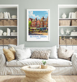 Bethnal Green Travel Print, Travel Poster of Bethnal Green, London Poster, Bethnal Green Art Gift, London Art Lovers UK Travel Gift NQ Media Designs