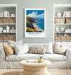 Baggy Point Travel Poster Wall Art, Travel Print of Baggy Point,England, Devon Art Lovers Gift, Travel Art Gift