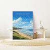 Putsborough Sands Travel Poster Wall Art, Travel Print of Putsborough Sands,England, Devon Art Lovers Gift, Travel Art Gift