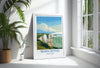 Seven Sisters Travel Poster Wall Art, Seven Sisters Travel Print, East Sussex, English Coastal Art, Seven Sisters Gift, Art Lovers Gift