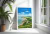 Isle of Wight Travel Poster Wall Art, Isle of Wight Travel Print, English Coastal Art, Isle of Wight Gift, Art Lovers Gift