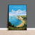 Isle of Wight Travel Print Wall Art, Isle of Wight Travel Poster, English Coastal Art, Isle of Wight Gift, Art Lovers Gift