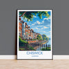 Chiswick Travel Poster Wall Art, Travel Print of Chiswick, London Poster, Chiswick Art Gift, London Art UK Travel Gift NQ Media Designs