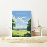 Greenwich Park Travel Print, Travel Poster of GreenwichPark, London Poster, Greenwich Park Art Gift, London Art Lovers UK Travel Gift NQ Media Designs