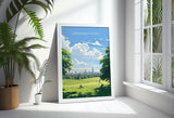 Greenwich Park Travel Poster, Travel Print of GreenwichPark, London Poster, Greenwich Park Art Gift, London Art Lovers UK Travel Gift NQ Media Designs