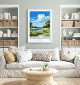 Wimbledon Common Travel Poster, Travel Print of Wimbledon Common, London Poster, Wimbledon Common Art Gift, London Art Lovers UK Travel Gift NQ Media Designs