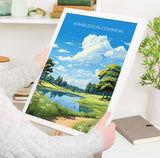 Wimbledon Common Travel Poster, Travel Print of Wimbledon Common, London Poster, Wimbledon Common Art Gift, London Art Lovers UK Travel Gift NQ Media Designs