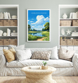 Wimbledon Common Travel Poster, Travel Print of Wimbledon Common, London Poster, Wimbledon Common Art Gift, London Art Lovers UK Travel Gift NQ Media Designs