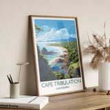 Cape Tribulation Travel Print, Travel Poster of Cape Tribulation, Queensland Art, Australia Art Lovers Gift, Cape Tribulation Wall Art NQ Media Designs