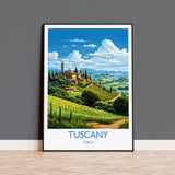 Tuscany Travel Print Wall Art, Travel Poster of Tuscany, Tuscany Art Lovers Gift,Italy Art Gift NQ Media Designs