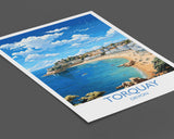 Torquay Print Wall Art, Travel Poster of Torquay, England, Devon Art Gift, Torquay Art Lovers Gift, England Wall Art Print NQ Media Designs
