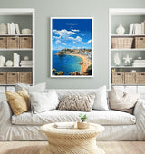 Torquay Poster Wall Art, Travel Print of Torquay, England, Devon Art Gift, Torquay Art Lovers Gift, England Wall Art Print NQ Media Designs