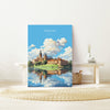 Krakow Travel Print, Travel Poster of Krakow, Poland Poster, Krakow Art Gift, Poland Art Lovers Travel Gift