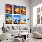Kruger Travel Print, Travel Poster of Kruger, Kruger Sunset Art Lovers Gift, South Africa Art Gift, Wall Art Print NQ Media Designs