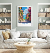 Sirmione Travel Poster Wall Art, Travel Print of Lake Garda, Sirmione Art Lovers Gift, Italy, Italian Lakes Art Gift NQ Media Designs