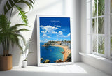 Torquay Poster Wall Art, Travel Print of Torquay, England, Devon Art Gift, Torquay Art Lovers Gift, England Wall Art Print NQ Media Designs